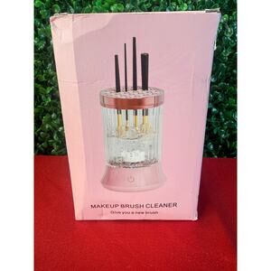 NIB Electric Brush Cleaner Machine Makeup Brushes & Sponges Organizer New Gift